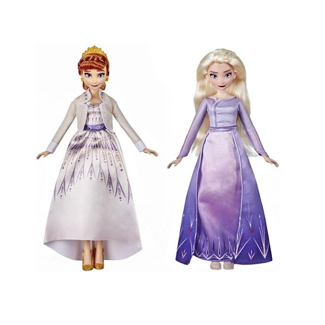 Poupées Disney Frozen 2 : Anna et Elsa, coffret tenues royales.