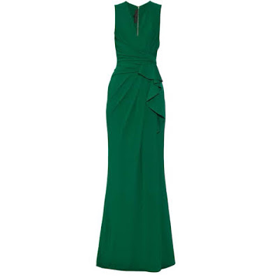 vestido verde esmeralda elie saab