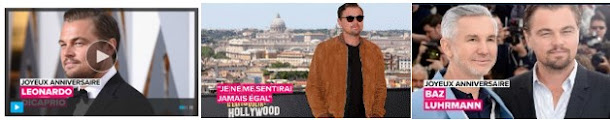 une sélection de vidéos sur Leonardo DiCaprio