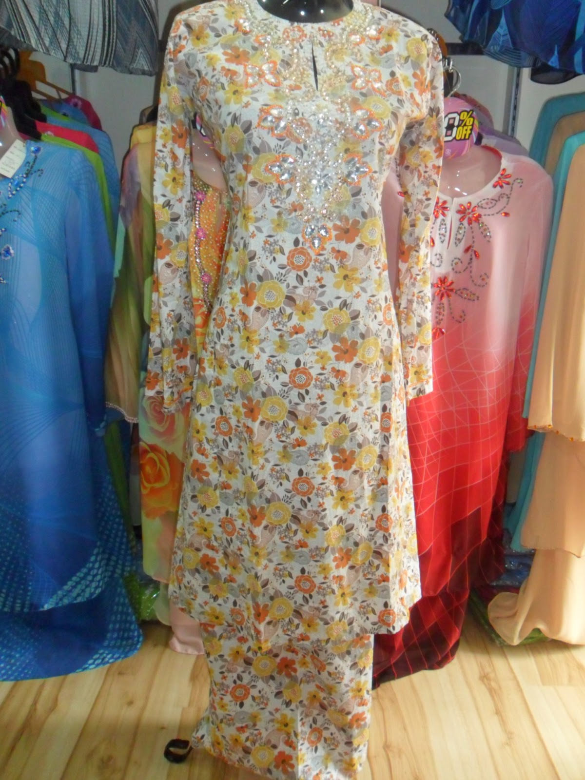 BUSANA ABBASYIRAH BAJU  KURUNG  RIAU COTTON VIETNAM 