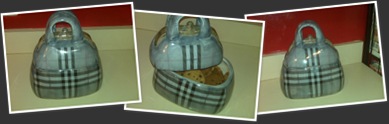 View Burberry inspired cookie jar