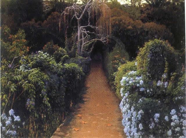 Flores blaves, Santiago Rusiñol y Prats, Pintor español, Jardines y Parques, Paisajes de Santiago Rusiñol, Pintores Catalanes, Pintura española, Jardines de Aranjuez, Jardines de españa