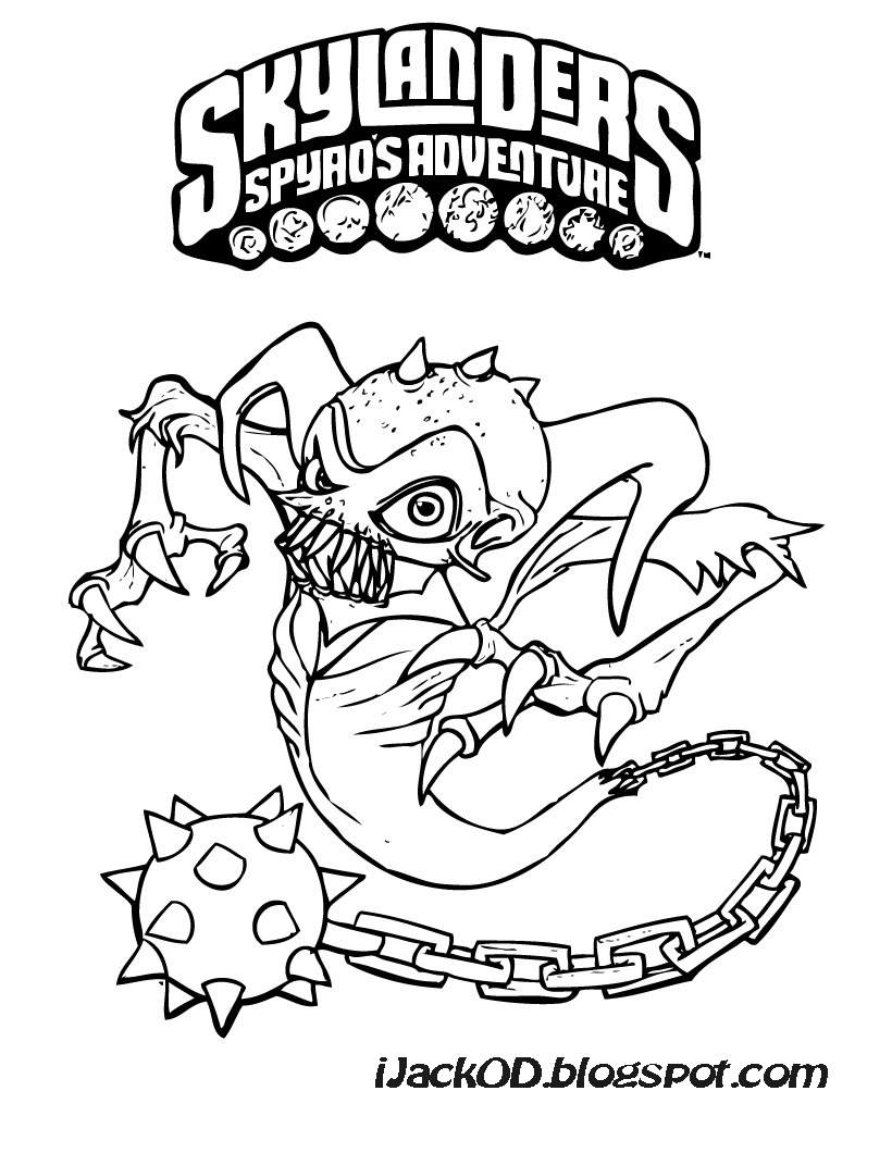 good skylanders coloring pages