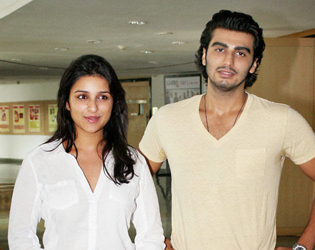 Pictures of Parineeti Chopra with her Ishaqzaade co star Arjun Kapoor