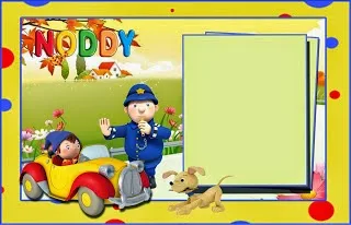 Noddy Free Printable Banner.