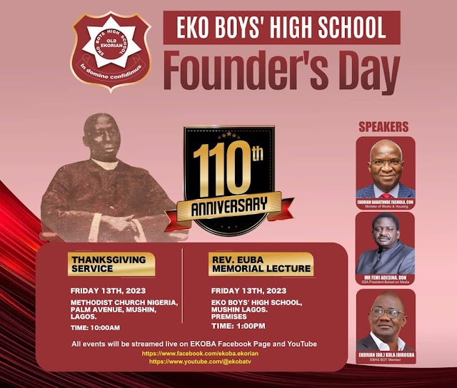 Nigeria's first non-denominational, private school hosts Fashola, Adesina to 110th Founders’ Day Lecture