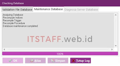 Ok Maintenance Database EASY6 - ITSTAFF.web.id