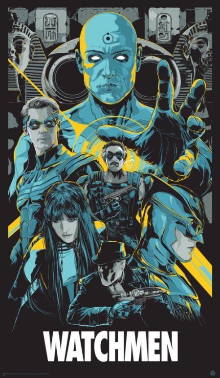 Ken Taylor ilustrações poster cartaz filmes silkscreen Watchmen: O Filme