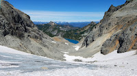 snowfield on the way to Dip Top Gap