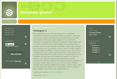 template gostei blogspot blogger