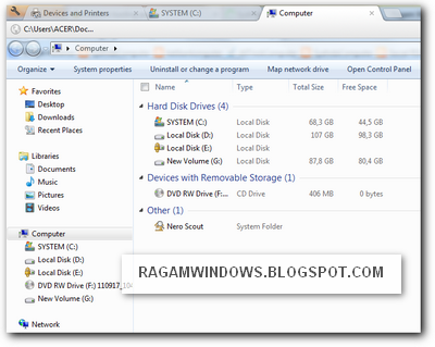 menambahkan tab baru di windows explorer