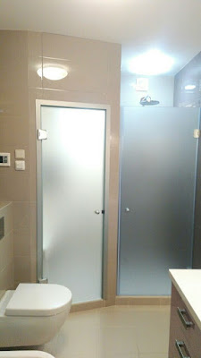 Frosted Glass Bathroom and Shower Doors