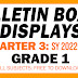 GRADE 1 BULLETIN BOARD DISPLAYS (Quarter 3: SY 2022-2023 All Subjects)