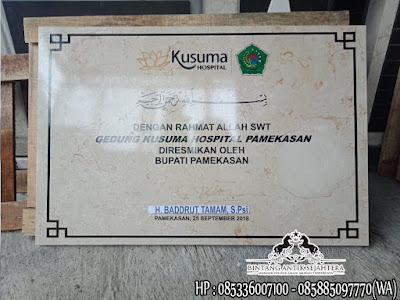 Jasa Pembuatan Prasasti Papan Nama Marmer Dan Granit Oleh Tukang BASTA