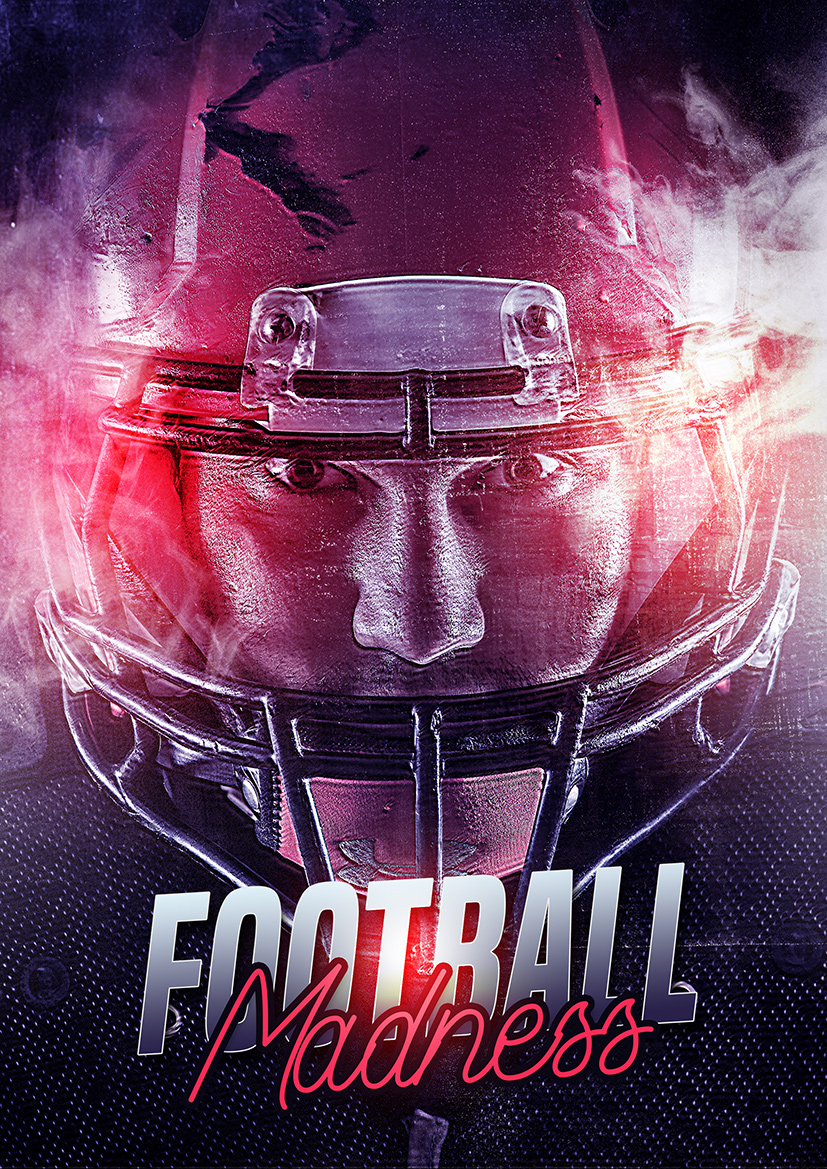 Creative American Football Sport Poster Photoshop Tutorial