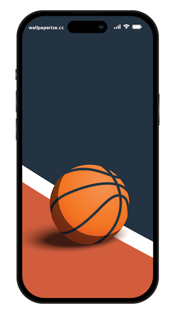 Minimalist Basketball iPhone Wallpaper