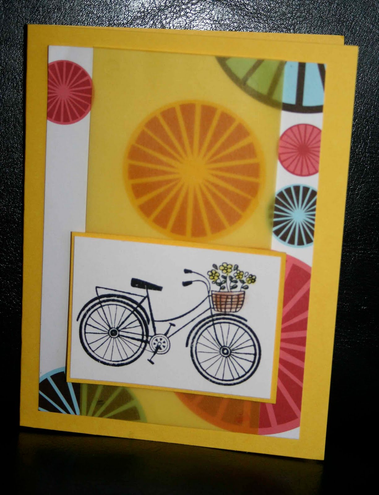 Yellow Bicycle Card