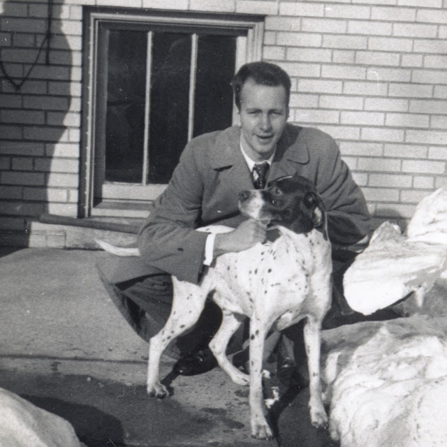 Fred Pape with Lucky, Chicago, Illinois, December 1951