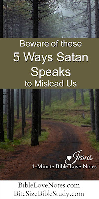 5 ways Satan speaks, trying to mimic God's voice