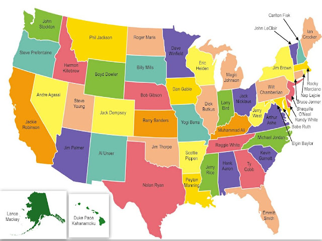 United States Of America Map With State Names