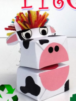 http://manualidadesreciclajes.blogspot.com.es/2016/11/marioneta-vaca-con-tetrabrik.html