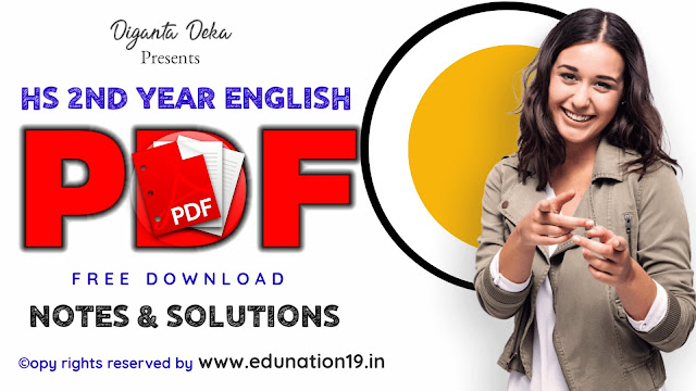 HS 2nd Year English Question Answer PDF Download