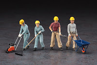 Hasegawa 1/35 CONSTRUCTION WORKER SET A (WM03) English Color Guide & Paint Conversion Chart