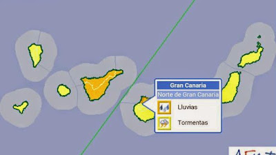 El baile de las alertas por temporal Canarias 19 - 21 noviembre