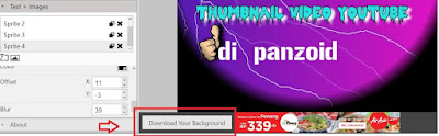 Cara membuat thumbnail video youtube secara online di Panzoid