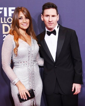 Foto de Lionel Messi con su amor Antonella Roccuzzo