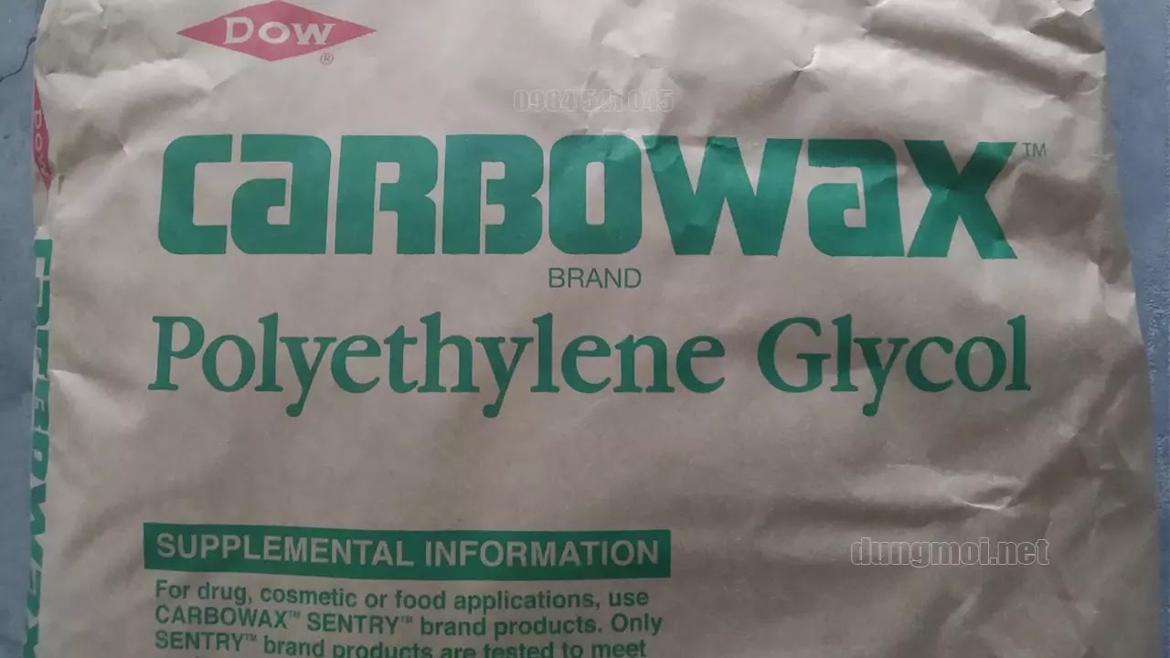 Carbowax Polyethylene Glycol 4000 (PEG 4000): Khái quát về một polymer chất lượng cao