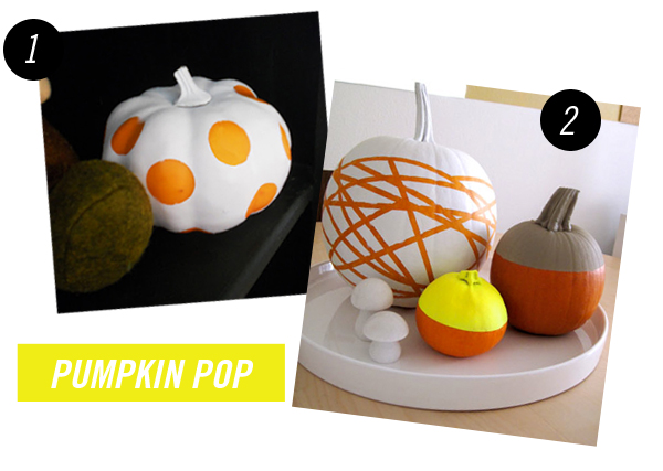 These fantastic ideas of how to modernize a pumpkin for Halloween or Fall