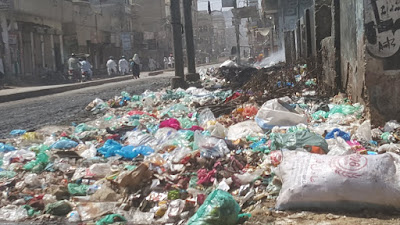 Mominabad Football Ground in Orangi Town, district West of Karachi turns into garbage dump