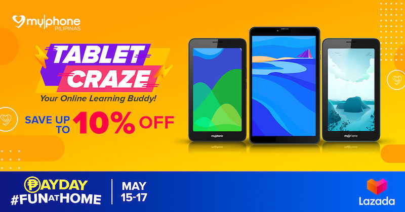 You can score up to PHP 400 off on MyPhone Android tablets from May 15 to 17, 2021!