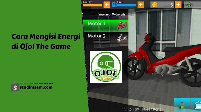 cara mengisi energi di ojol the game