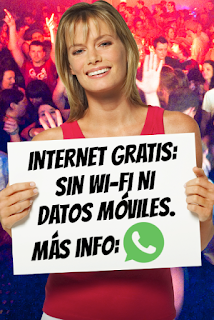 Internet gratis: sin wifi ni datos móviles. Mas info: WhatsApp