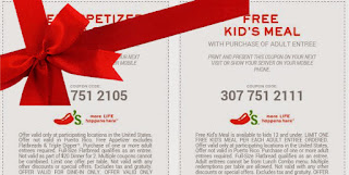 Free Printable Chili's Coupons