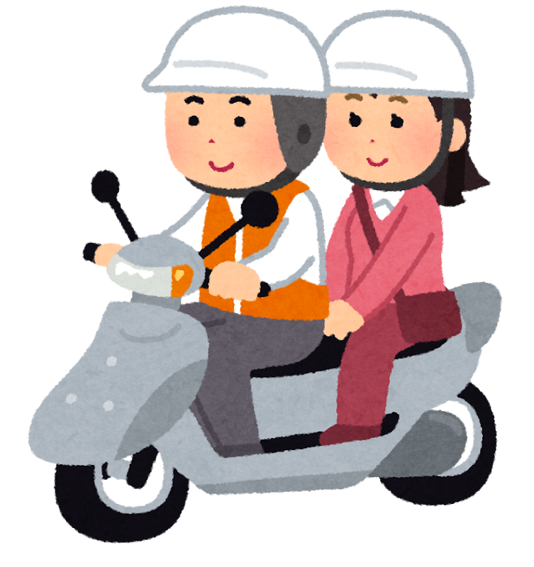 バイクのタクシーのイラスト かわいいフリー素材集 いらすとや