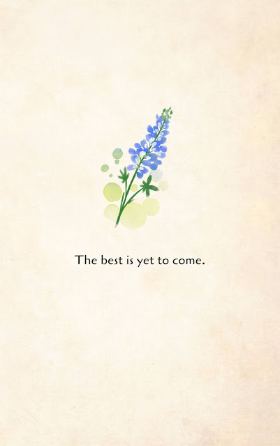 Inspirational Motivational Quotes Cards #7-22 The best is yet to come. 