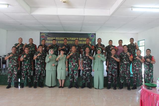 Acara Korps Raport Pindah Satuan Dipimpin Langsung Oleh Dandim 0207/Simalungun