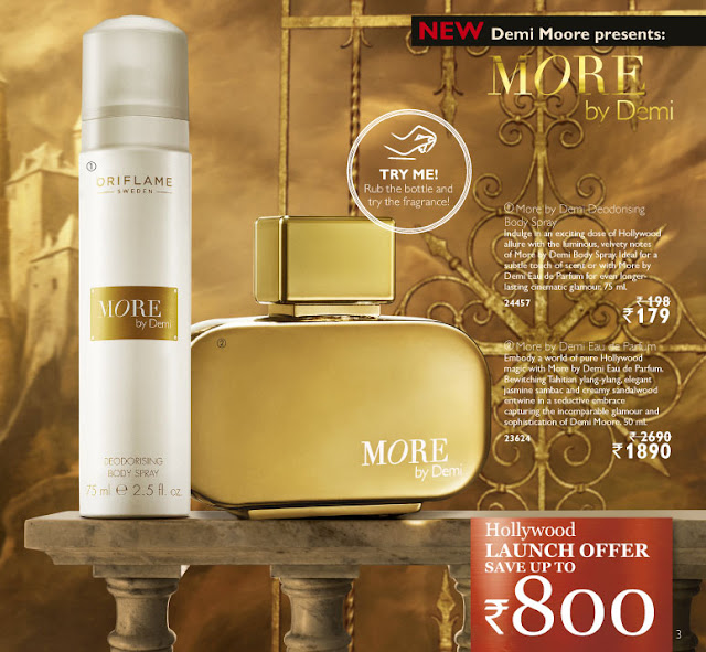 oriflame new fragrance more demi moore price