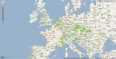 Google Fusion Tables Routes Heatmap