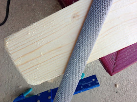 DIY rounding wood board corners with rasp
