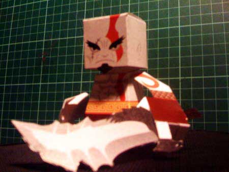 Kratos Paper Toy Contender Version