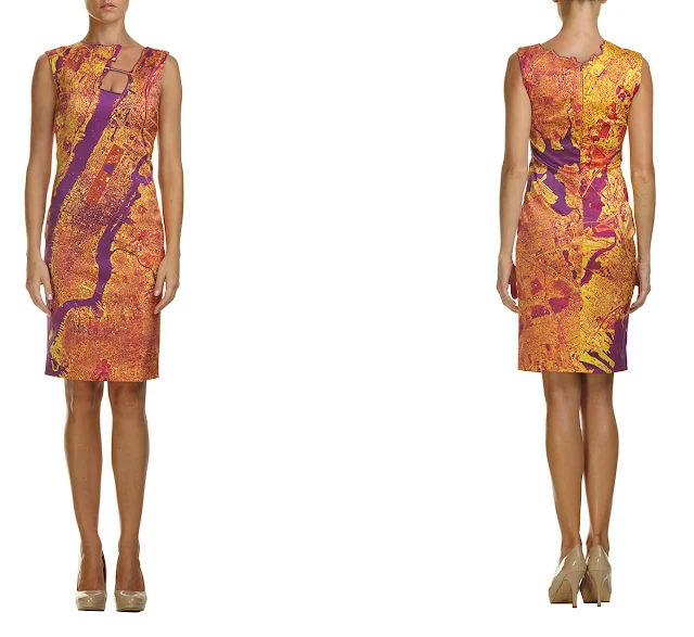 New York & New Jersey Satellite Imagery Dress