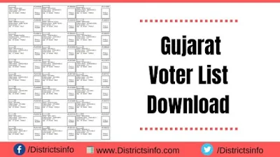 Gujarat Voter List PDF Download