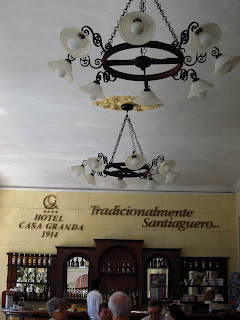 Santiago de Cuba Hotel Casa Granda bar on the veranda 