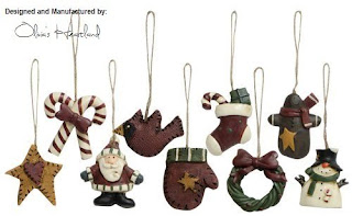 Old World Mini Christmas Ornaments 9 Piece Set