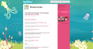 cute twitter background, kawaii twitter, kawaii squid, sea creatures, twitter page design