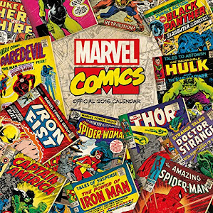 Official Marvel Retro Classic 2016 Square Wall Calendar (Spiderman, Iron Man, The Hulk, Thor)